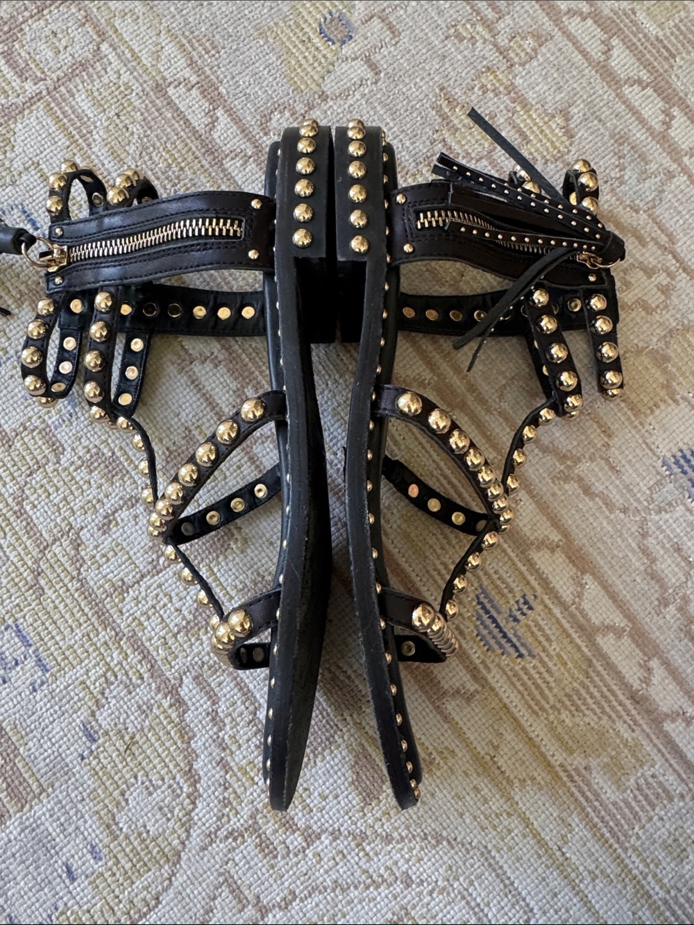 ASH PRECIOUS TEXTURE STUDDED FLAT SANDAL Side 38 - Picture 6 of 11